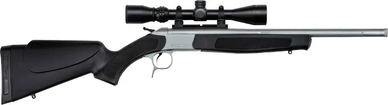 CVA Scout TD 350 Legend 20" with 3-9x40 Scope, Black Synthetic Finish