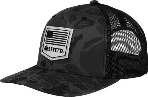 Black Duck Camo Beretta Cap - Rubber Patch PM Trucker R 112