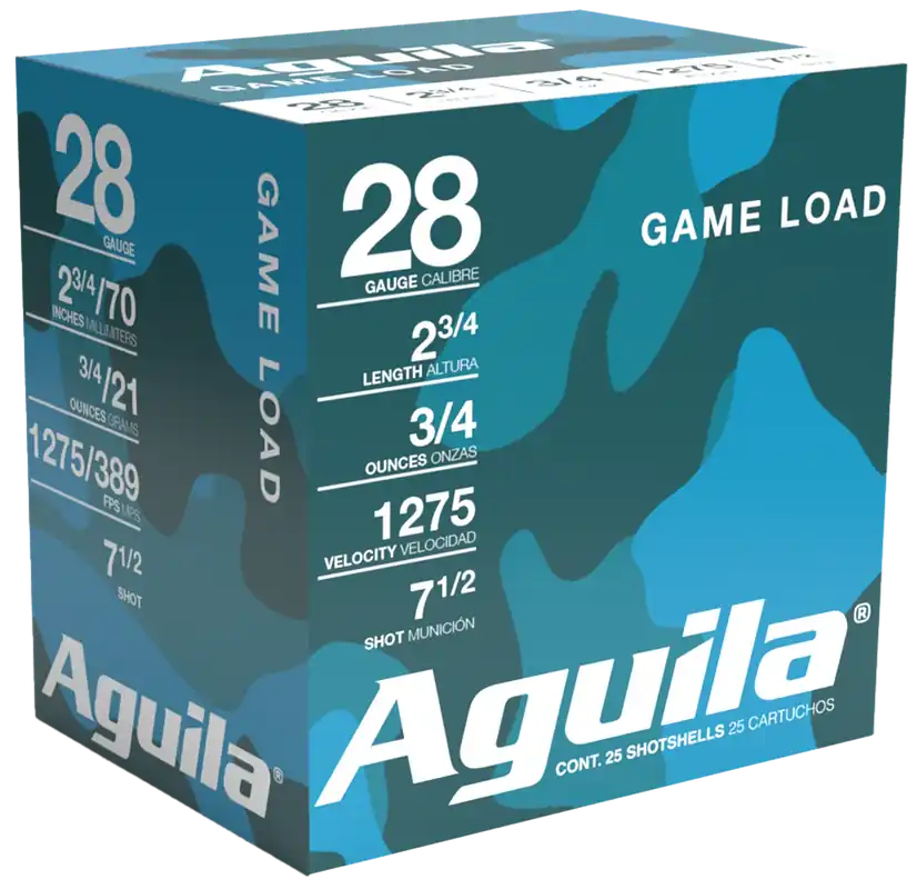 Aguila 28 Gauge Target Load 7.5 Shot - 25 Rounds per Box