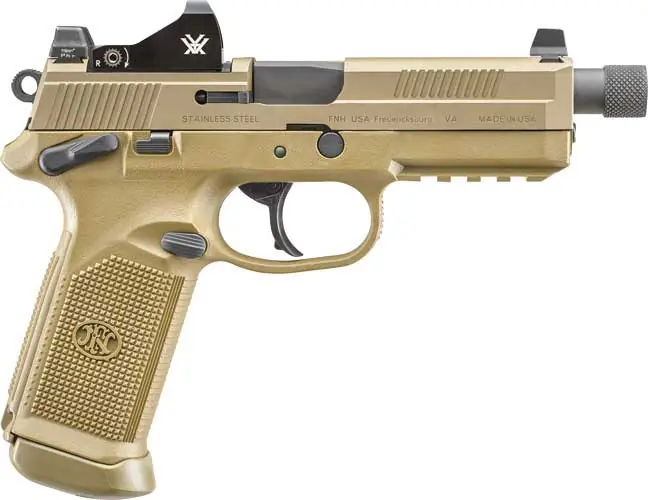FNX-45 Tactical DA/SA MS 45ACP FDE Night Sight with Optic