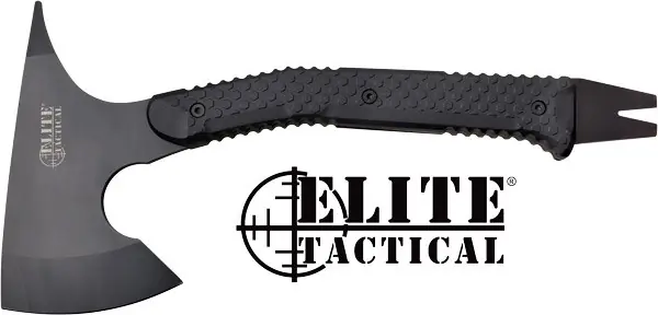 15" Black Tactical Breacher Axe with Sheath - SSMC Elite