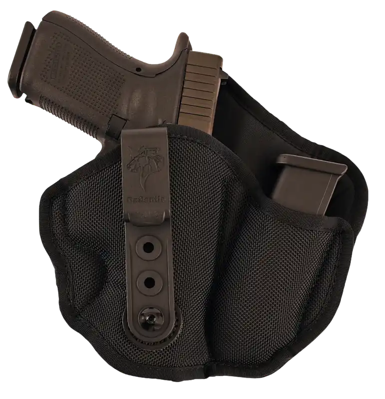 DeSantis Gunhide Inner Piece 2.0 AIWB Holster for Glock 26/Ruger SR/Sig P239 - Right Handed, Black Nylon Belt Clip