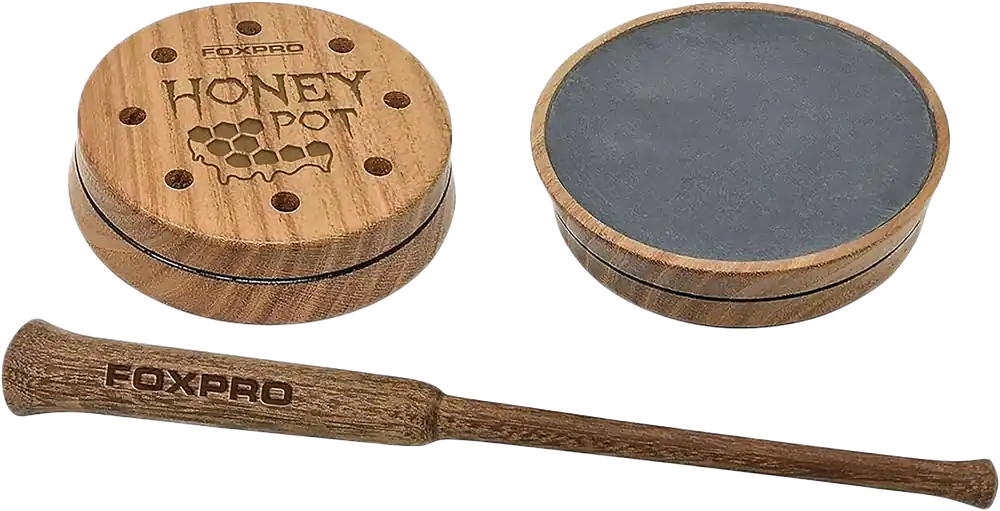 Foxpro HPSLATE Turkey Call with Natural Honey Locust Wood and Slate