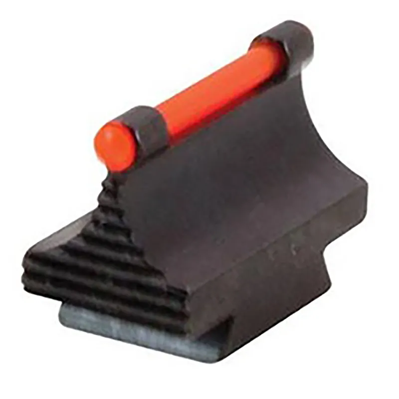 TruGlo TGTG95500RR 3/8" Dovetail Rifle Front Sight with 0.500" Red Ramp - Black