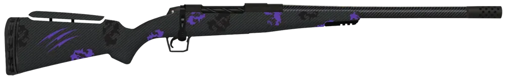 Fierce Firearms Mini Rogue .308 Win Rifle with Purple Camo and Carbon Fiber Stock