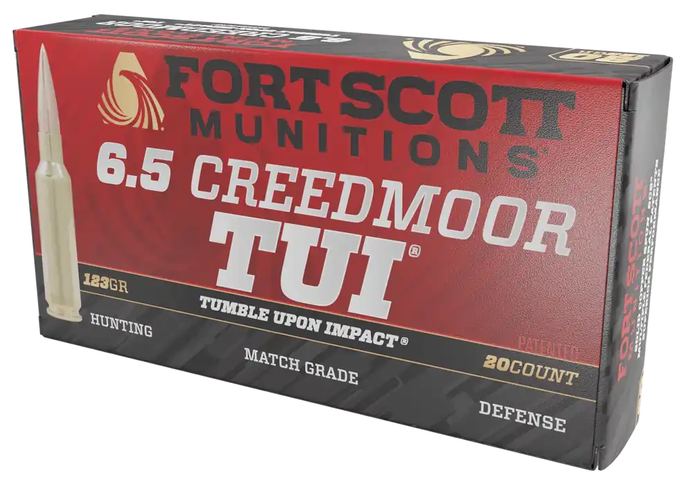 Fort Scott Munitions 6.5 Creedmoor 123gr TUI Solid Copper Rifle Ammo - 20/Box