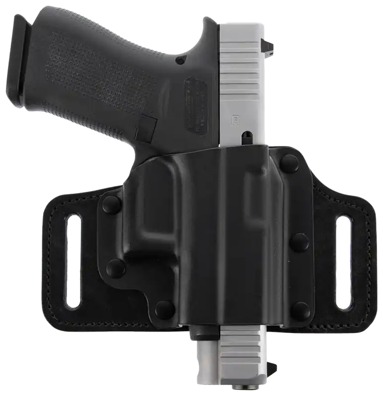 Galco TacSlide OWB Holster for Sig P365 Series - Right Handed, Black Kydex/Leather