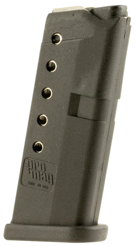 ProMag GLK10 6-Round 380 ACP Magazine for Glock 42 - Black Zytel Polymer