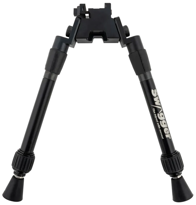 Swagger SWAGBPSEA12 Sea12 Extreme Angle Bipod, Black, Picatinny, 9-12" Adjustment