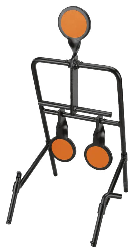 Caldwell 1071002 Handgun Resetting Steel Target with Impact Enhancement - Black/Orange 3.50"