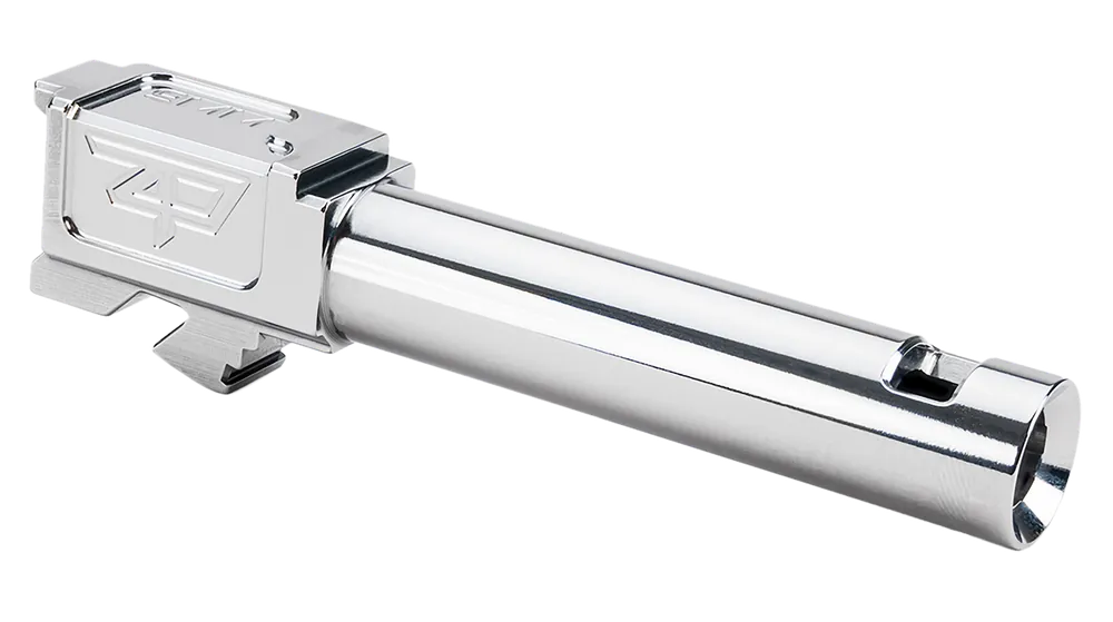 Zaffiri Precision ZP.19BCPSS Glock 19 Gen1-4 Barrel 3.89" Silver Stainless Steel
