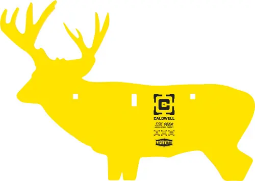 AR500 Steel Deer Target - 3/8" Yellow Caldwell