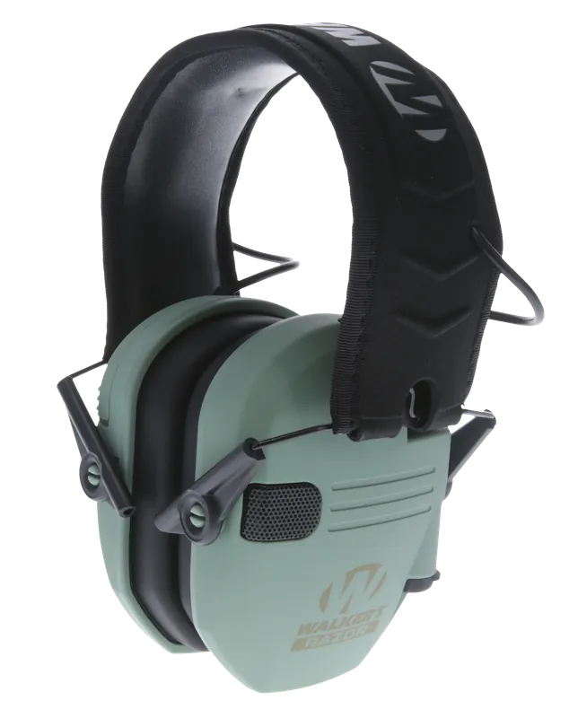 Walker's Razor Slim Electronic Ear Muffs 23 dB - Sage Green/Black