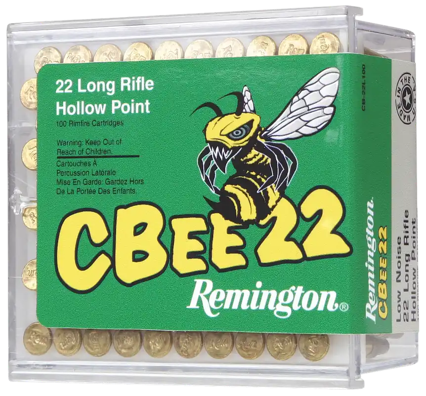 Remington 22LR 33gr HP Rimfire Ammo - 100/Box