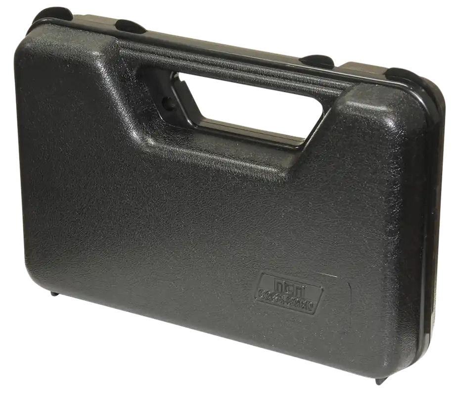 MTM Case-Gard 803R Single Handgun Case - Durable Polypropylene with Foam Padding and Secure Latches