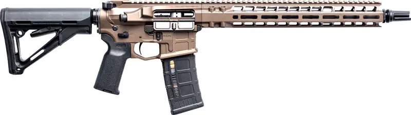 14.5" 30RD M-LOK Brown Radian Model 1 Rifle .223 Wylde