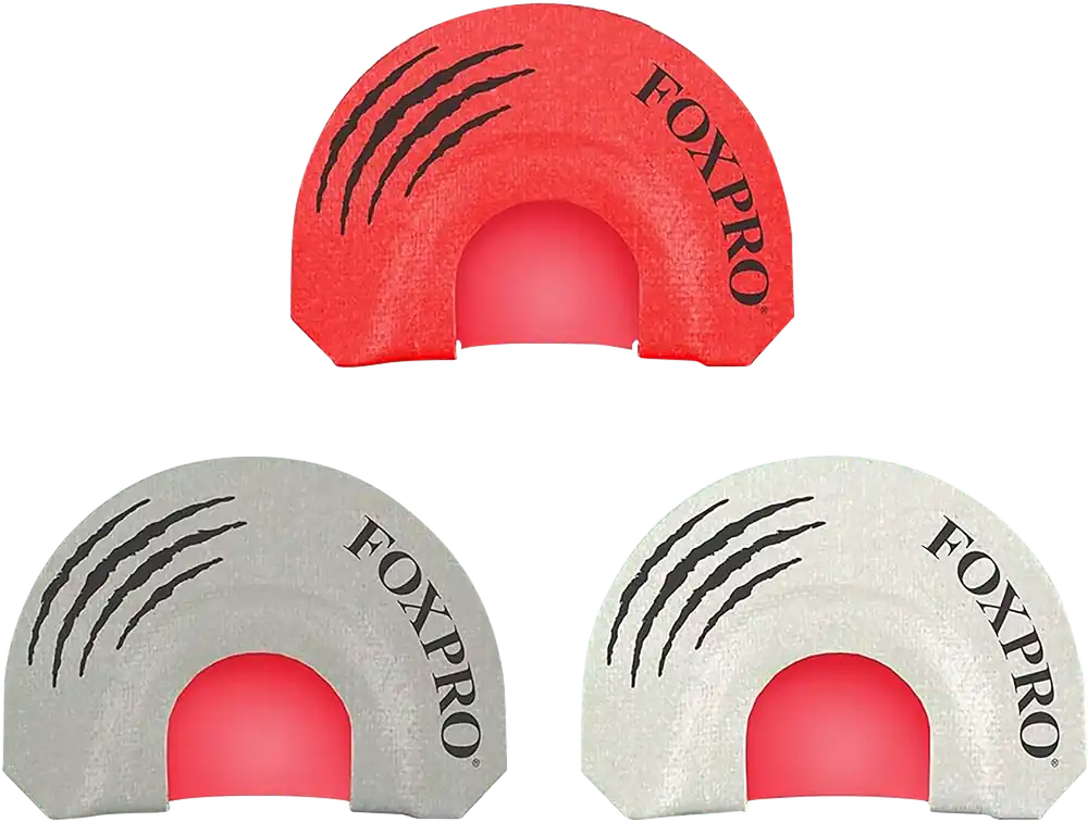 Foxpro LOADEDGUN Diaphragm Call Set: Double/Triple Reed for Coyote Attraction - 3 Piece Set