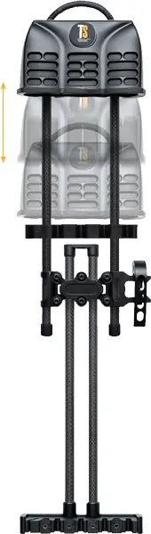 5-Arrow Black Right-Tight Spot Quiver with Shift Lock