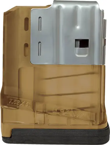 7.62X51 5-Round Translucent FDE Lancer L7AWM SR-25 Magazine