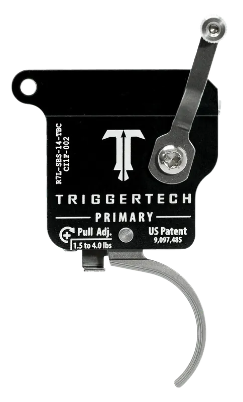 TriggerTech R7LSBS14TBC Single-Stage Curved Trigger for Remington 700 Left, 1.50-4 lbs Draw Weight