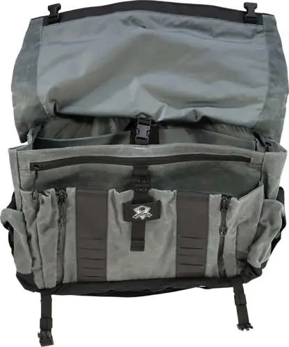 Wanderer Bag 2.0: Charcoal Grey Waxed Canvas Ghost Gear