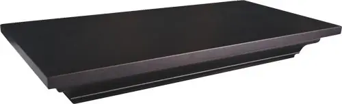 Stained Lockdown Shelf: 24"Wx11.75"Hx3.25"D in Plain Sight