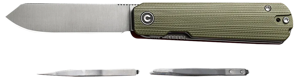 Civivi Sendy Folding Knife with 2.83" Nitro-V Steel Blade and Green G10 Handle