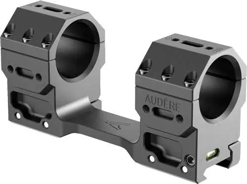 30mm High Black Audere Scope Mount Adversus