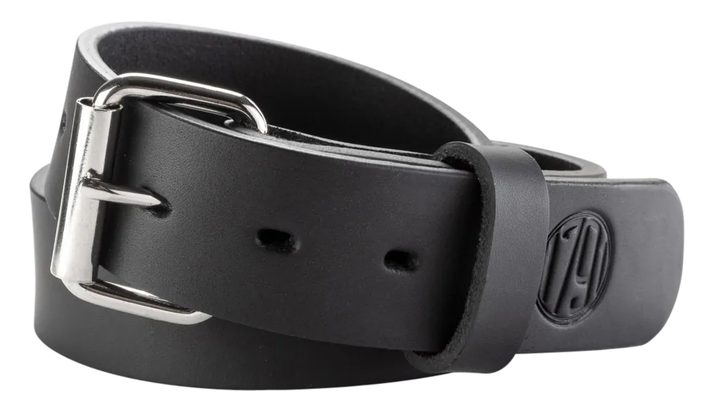 1791 Gunleather Stealth Black Leather Gun Belt 48/52 with Buckle Closure