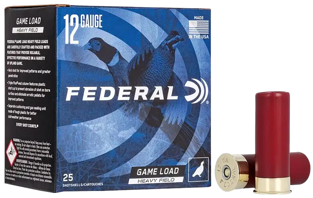Federal H1254 Game-Shok 12 Gauge 2.75" 1 1/4oz #4 Shot 25 Rounds/Box
