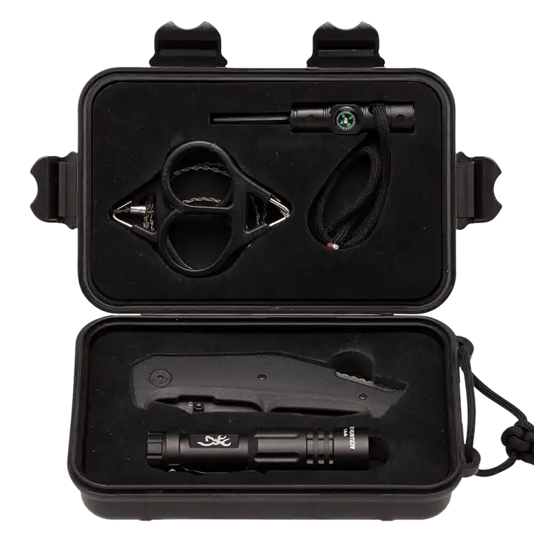 Browning Outdoorsman Survival Kit with Folding Knife and Essential Tools