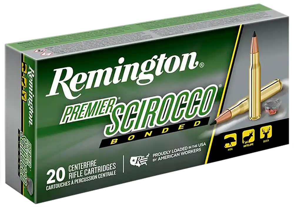 Remington Premier Scirocco Bonded .243 Win 90gr Ammunition - 20 Rounds per Box