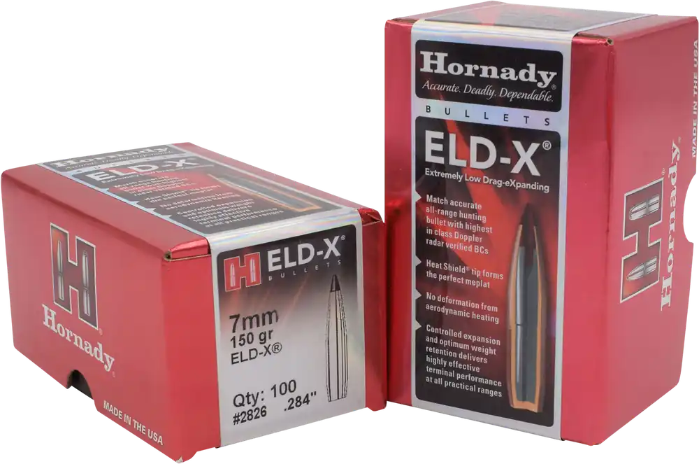 Hornady 2826 ELD-X 7mm .284 150 gr Bullets - 100 Count Box