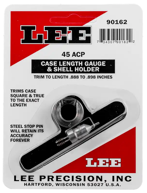 Lee Precision 90162 Case Length Gauge for 45 ACP with Shell Holder