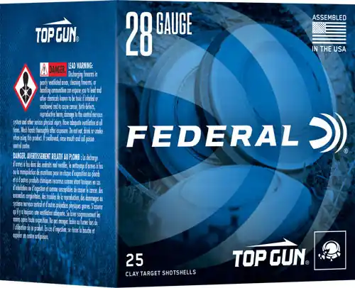 Federal Top Gun 28GA 2.75" 3/4 OZ 1330FPS 250RD Case Lot
