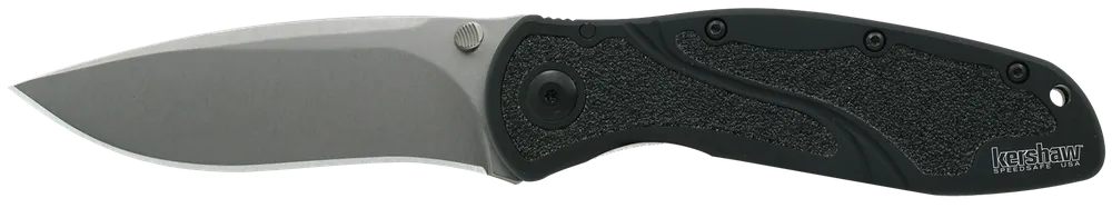 Kershaw 1670S30V Blur Folding Knife with Stonewashed CPM S30V Blade and Black Aluminum Handle