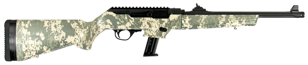 Ruger 19107 PC Carbine 9mm Luger with Green Digital Camo Stock and Optics Ready Features