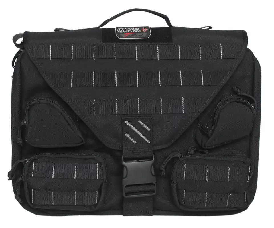 Tactical Briefcase: GPS T1350BCB Black 1000D Polyester for Handgun Storage