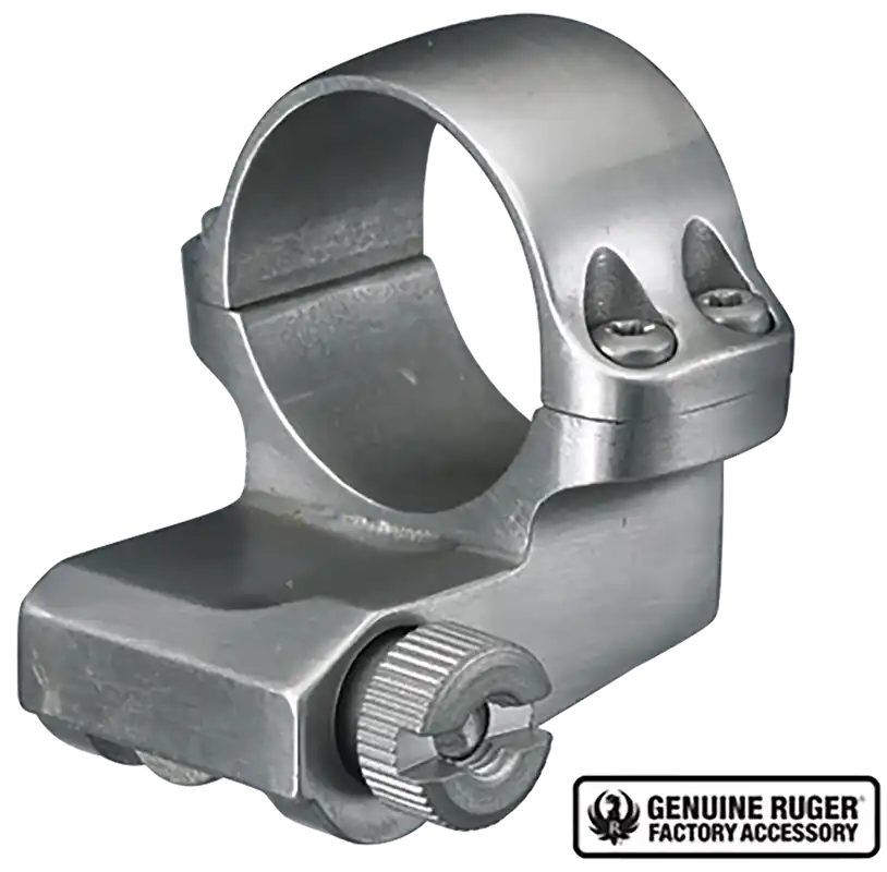 Ruger 90288 4KO Silver Medium Offset Scope Ring 1"