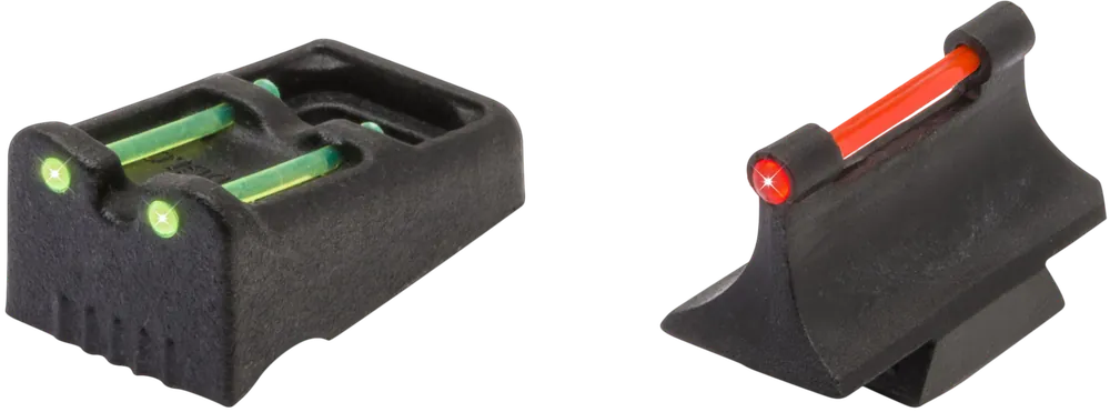 TruGlo TG961R Slug Gun Series with Red Fiber Optic Front & Green Fiber Optic Rear Sights - Black
