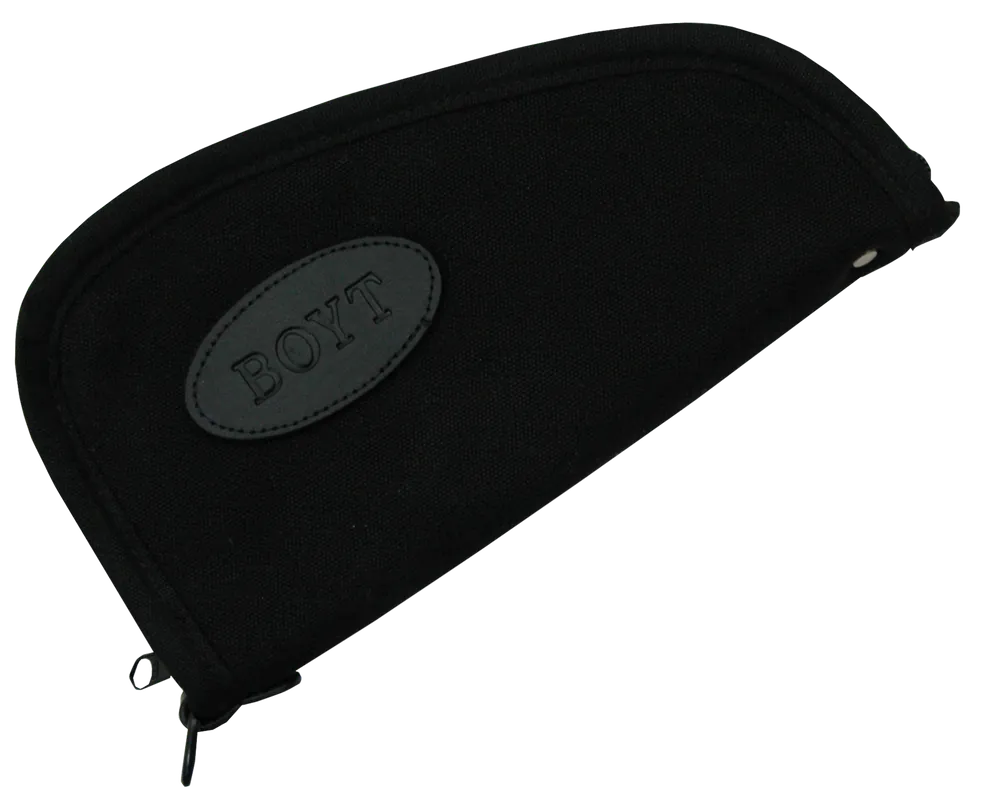 Heart-Shaped Black Canvas Pistol Rug - 12" Handgun Case by Boyt Harness
