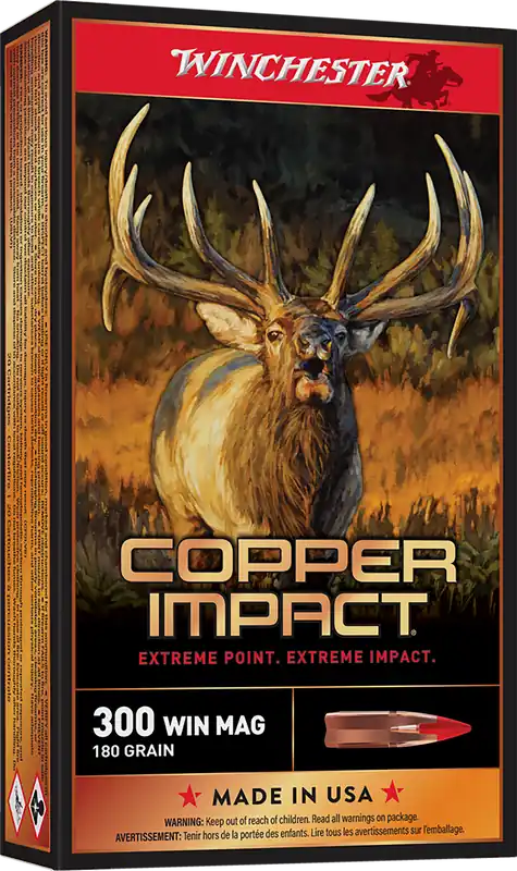 Winchester Ammo X300CLF2 300 Win Mag 180gr Copper Extreme Point Lead-Free 20/Box