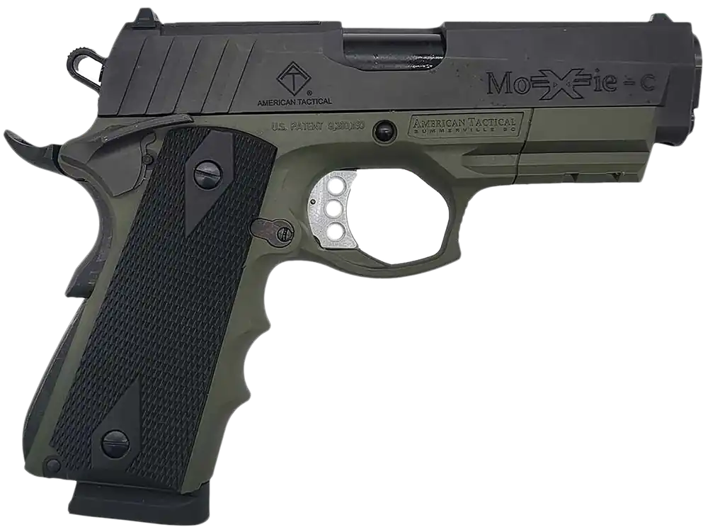 ATI GFXH45MCBFG FXH-45 Moxie 45 ACP Pistol with Battlefield Green Frame and Black Nitride Finish
