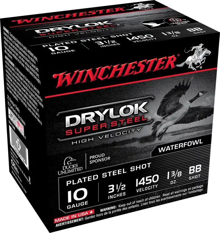 Winchester Drylok Super Steel 10 Gauge High Velocity BB Shot Ammo