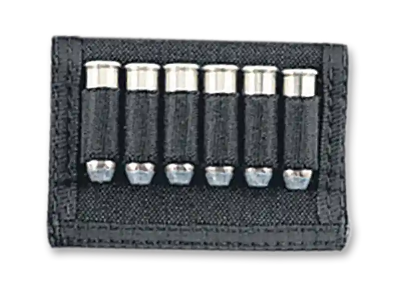 Uncle Mike's Black Nylon Handgun Cartridge Slide 6-Round 2.25"
