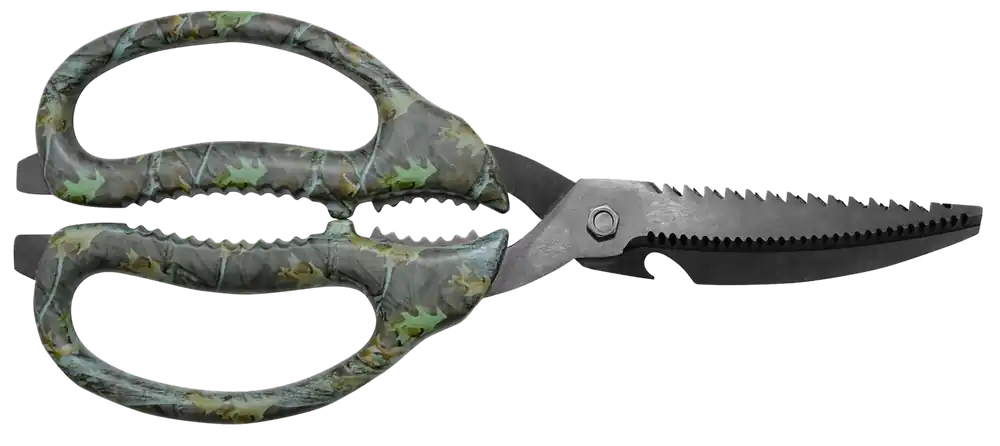 Camillus 19403 Multi-Function Camo Game Shears with 4" Serrated Titanium Blade, 9" Overall Length