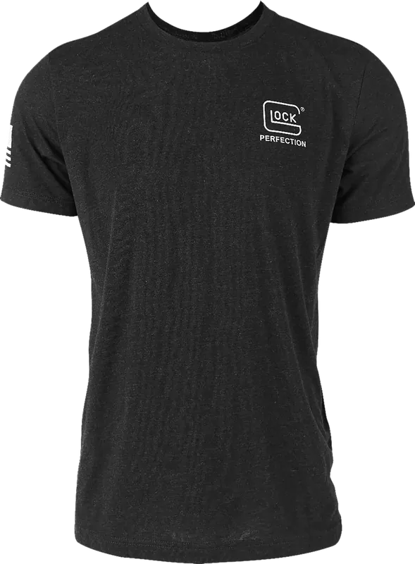 Glock AP96308 2nd Amendment Black Tee - Large Short Sleeve Cotton/Poly Blend