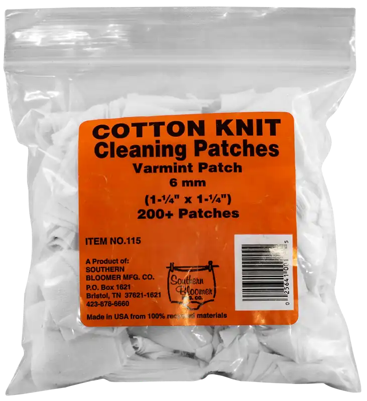 Southern Bloomer 115 Cotton Cleaning Patches for 6mm - Pack of 200