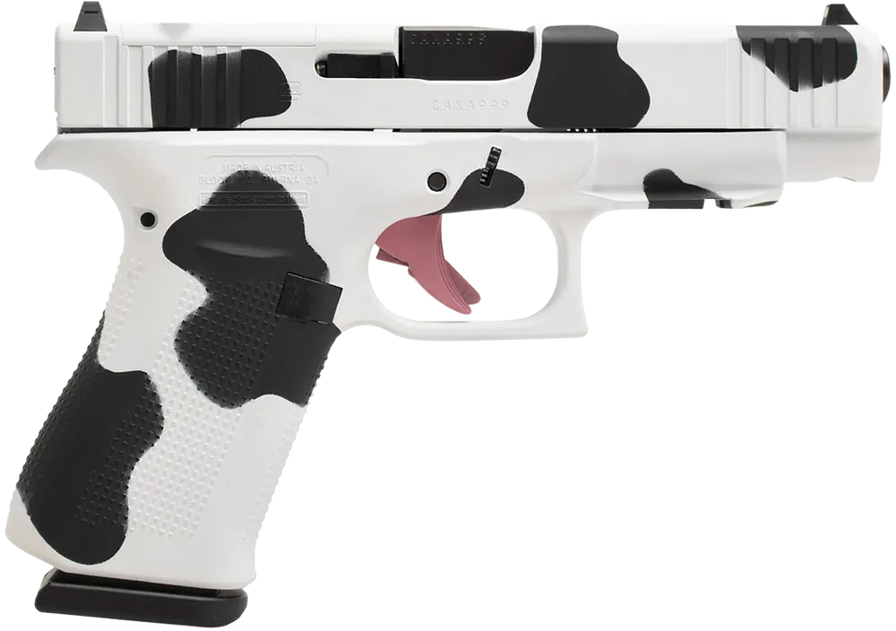 Glock G48 Gen5 MOS Slim Frame 9mm Luger, Cow Print Cerakote, 10+1 Capacity