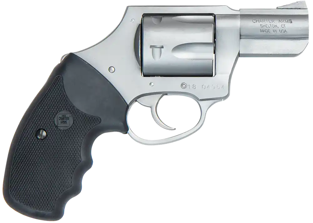 Charter Arms Mag Pug .357 Mag Revolver, 5-Shot, 2.20" Stainless Steel, Rubber Grip